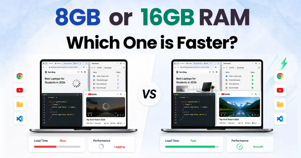 8GB vs 16GB RAM Laptop in India (2026): What Real Buyers Actually Experience