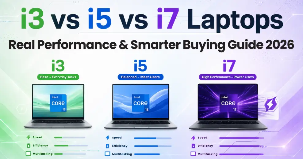 i3 vs i5 vs i7 Laptops in 2026: Real Performance & Best Choice India