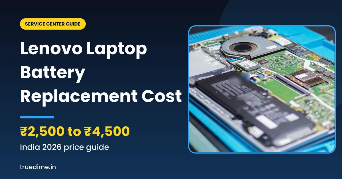 Lenovo laptop battery replacement cost in India, genuine vs compatible battery price guide